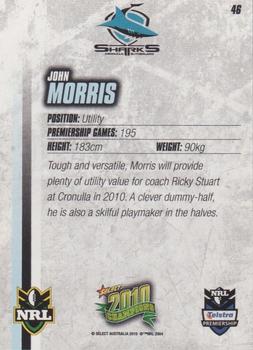 2010 NRL Champions #046 John Morris Back